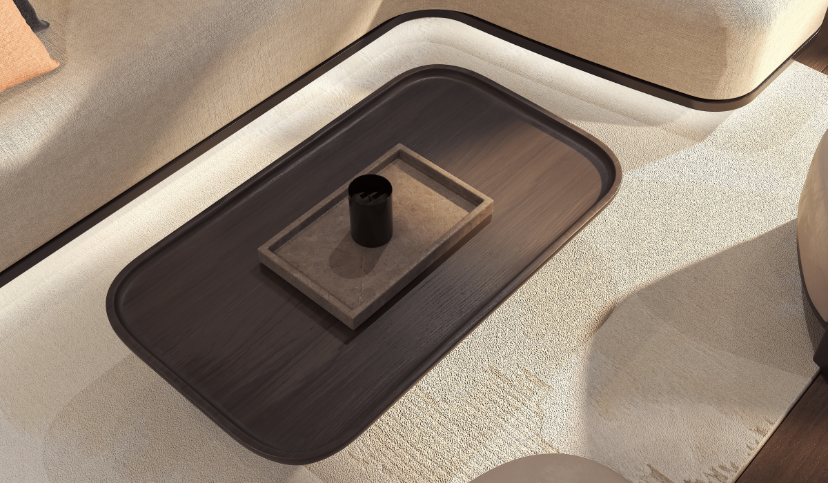 Oyster P60 power catamaran interior saloon table