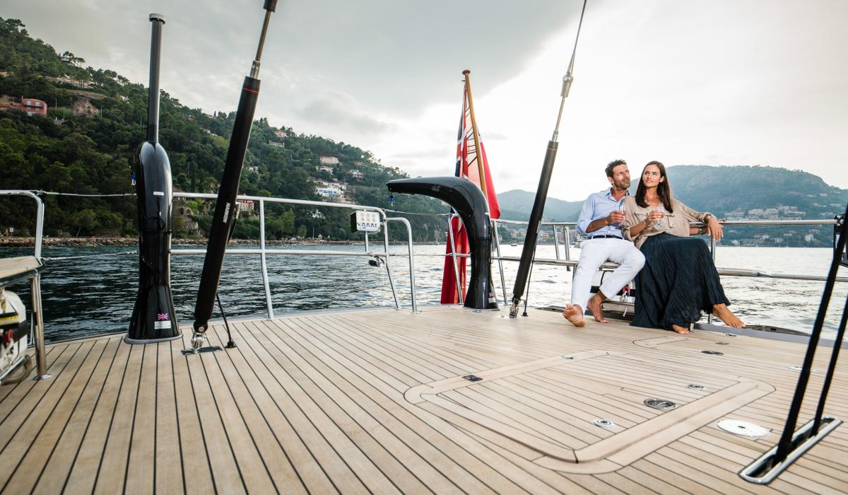 Oyster Yachts Oyster 745 Gracious 75 Foot Luxury Sailing Yacht Aft Deck