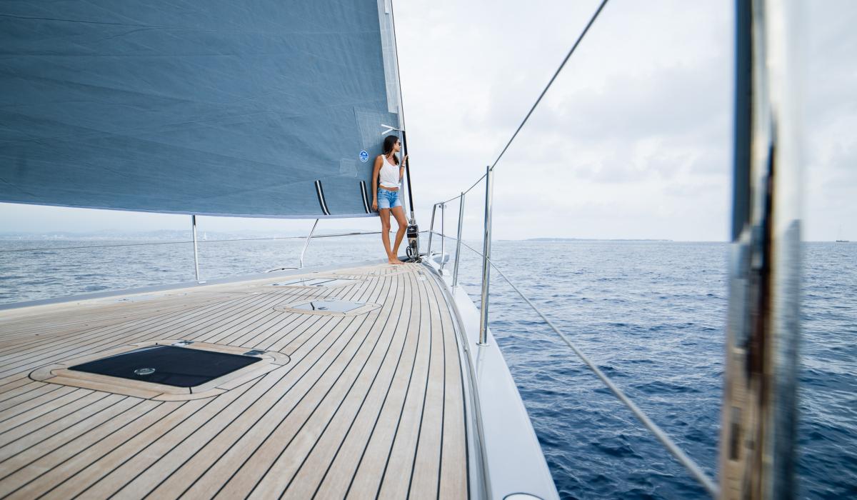 Oyster Yachts Oyster 745 Gracious 75 Foot Luxury Sailing Yacht Foredeck