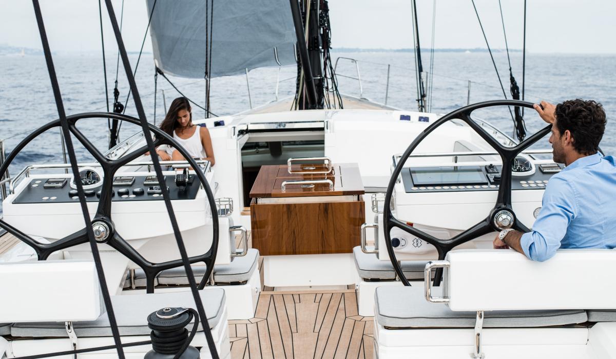 Oyster Yachts Oyster 745 Gracious 75 Foot Luxury Sailing Yacht Helm Station