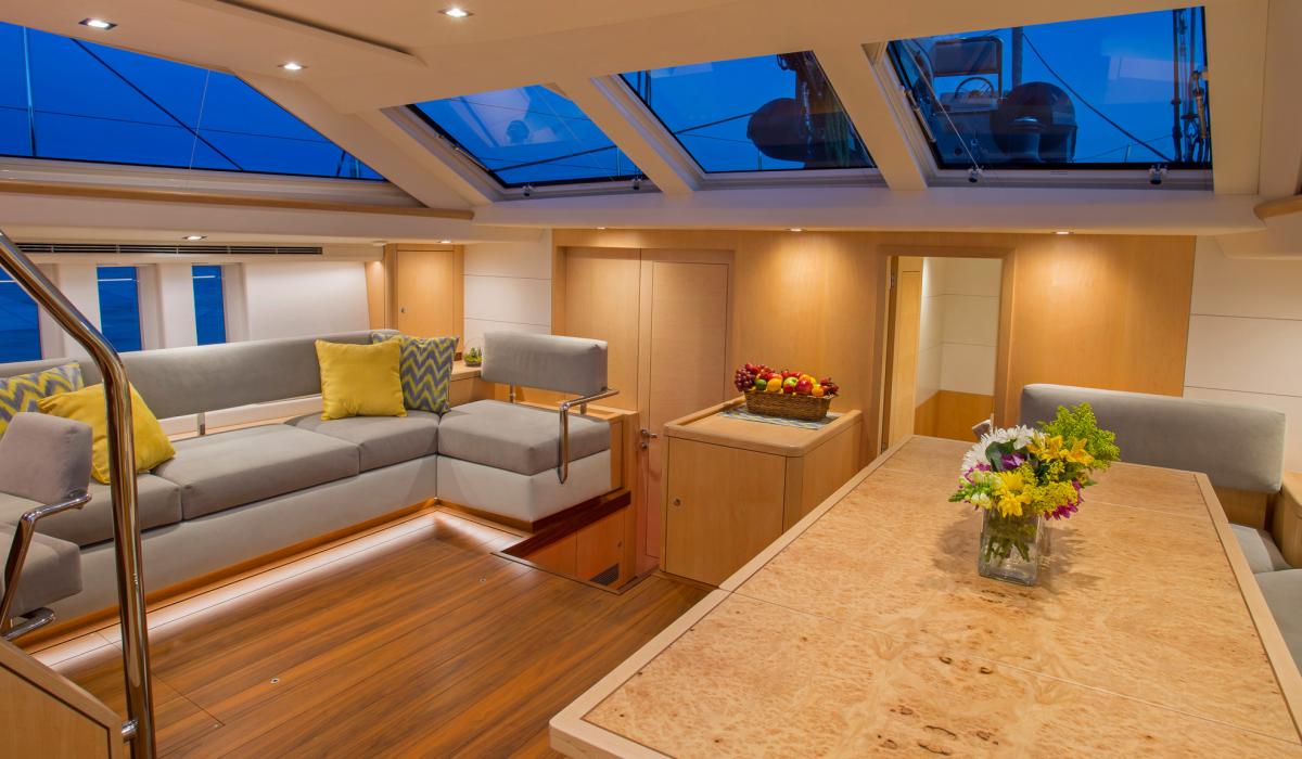Oyster Yachts Oyster 745 Gracious 75 Foot Luxury Sailing Yacht Saloon
