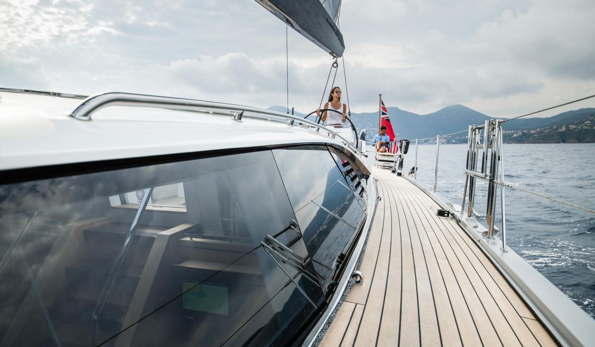 Oyster Yachts Oyster 745 Gracious 75 Foot Luxury Sailing Yacht Side Deck Window