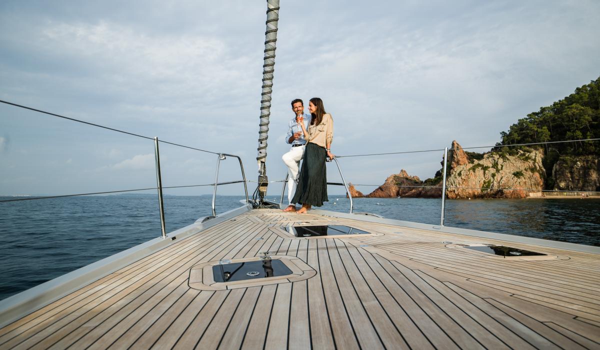 Oyster Yachts Oyster 745 Gracious 75 Foot Sailing Yacht Foredeck