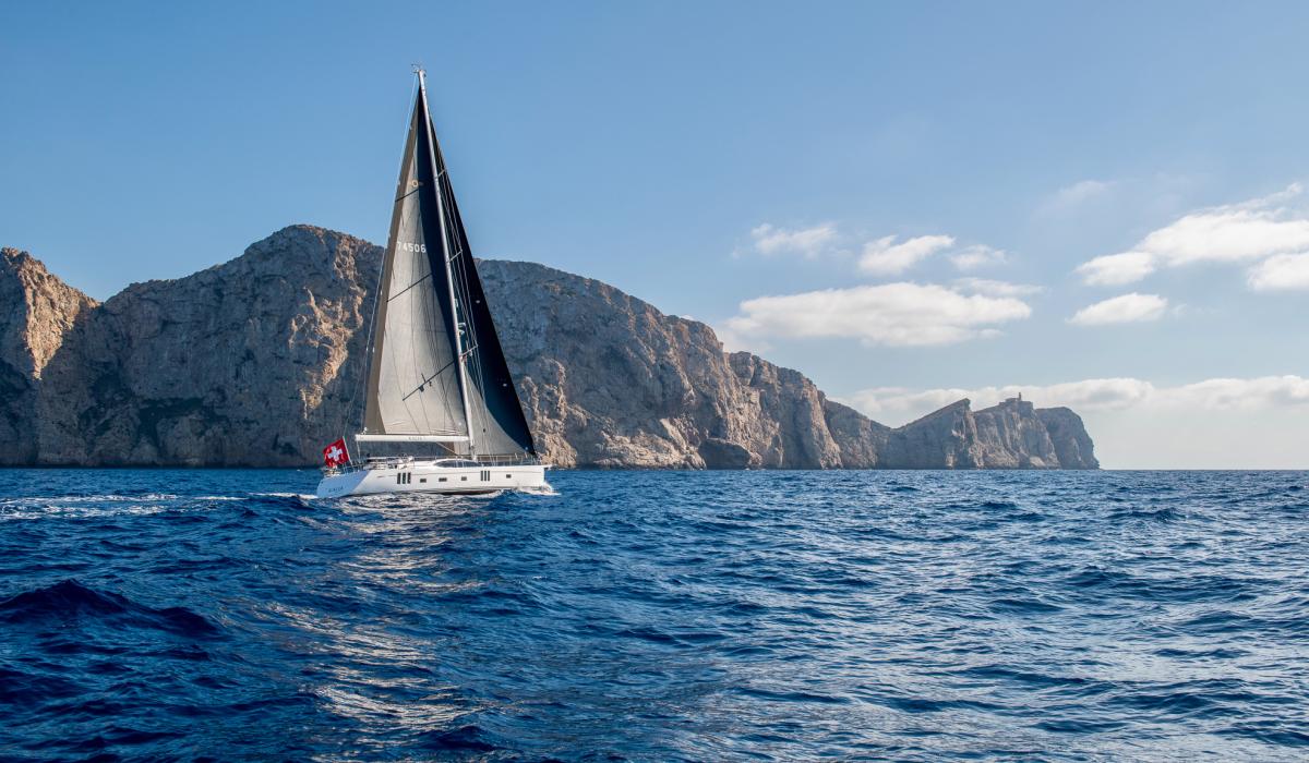 Oyster Yachts Oyster 745 Kalia 75 Foot Sailing Yacht Sailing Mallorca Spain