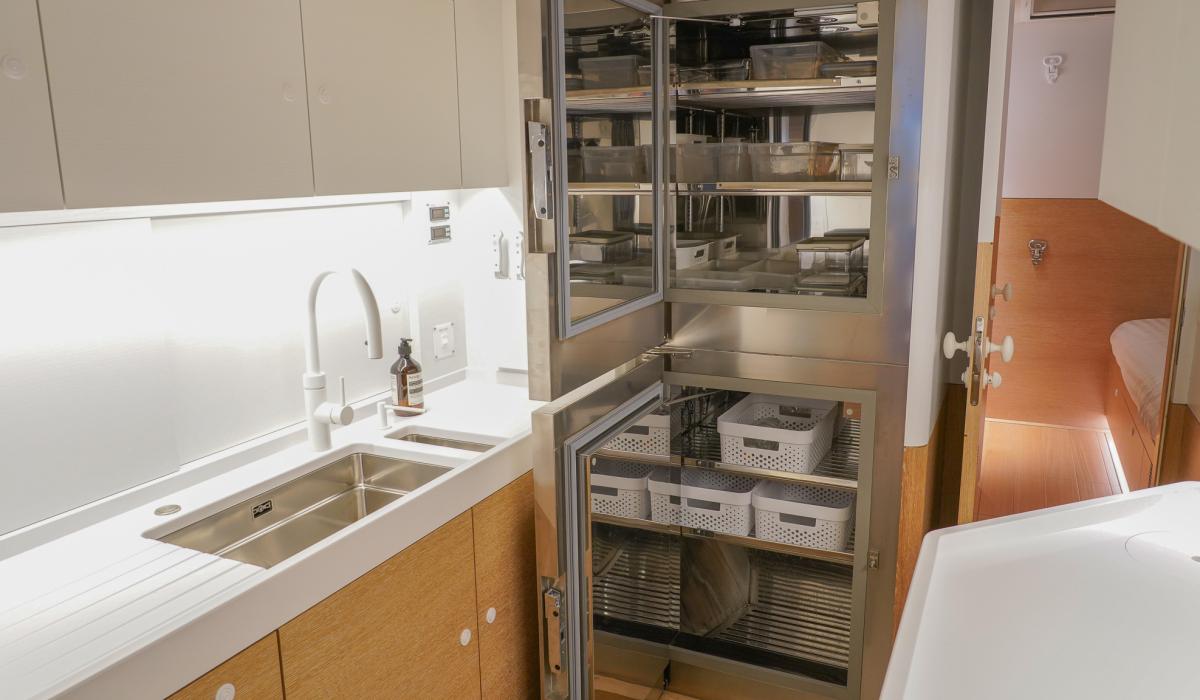 Oyster Yachts Oyster 745 Kalia Interior Galley Fridge
