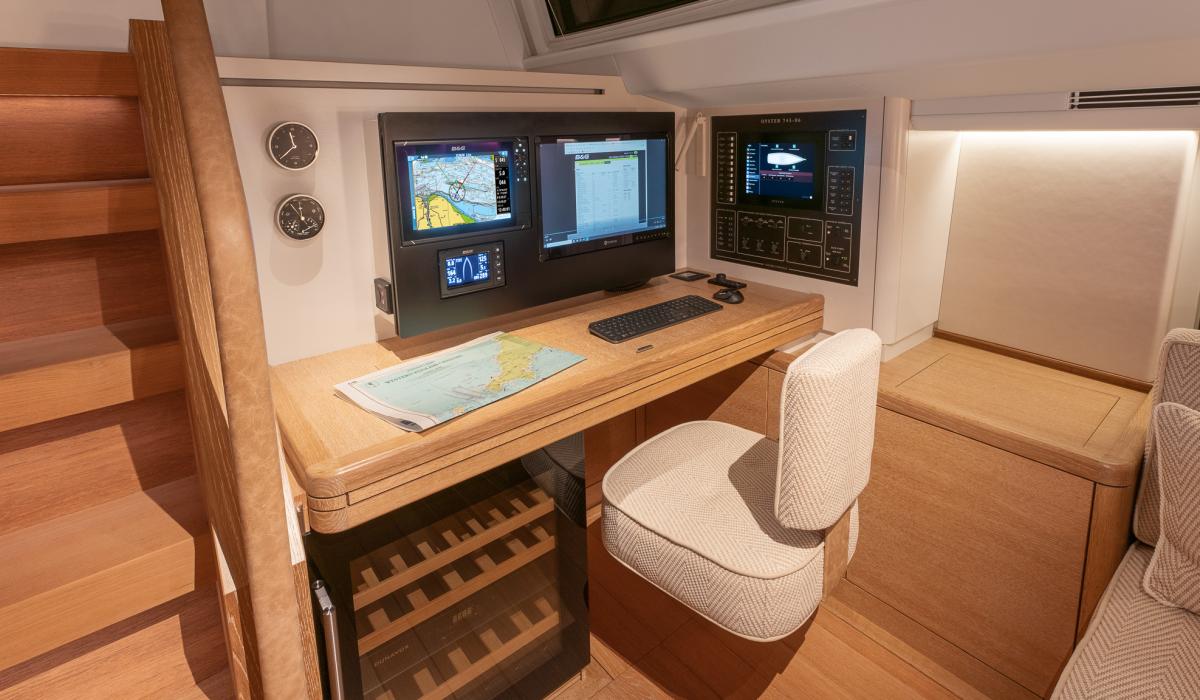Oyster Yachts Oyster 745 Kalia Interior Navigation Station