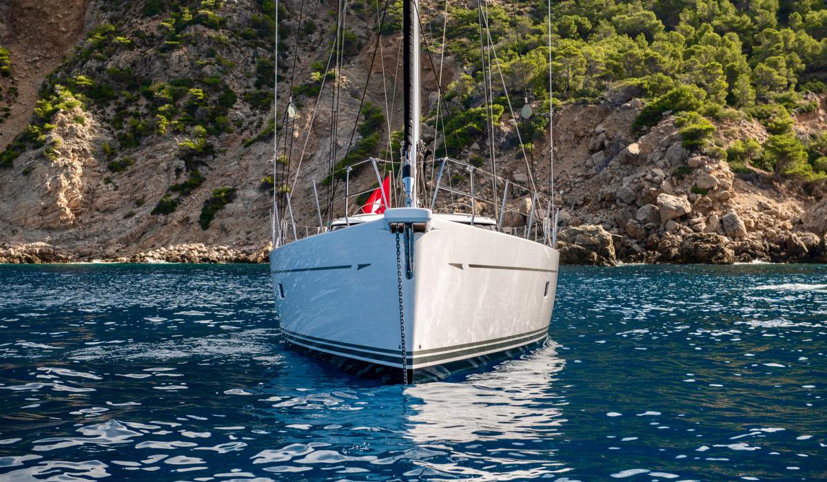 Oyster Yachts Oyster 745 Kalia Luxury Bluewater Sailing Yacht At Anchor Mallorca