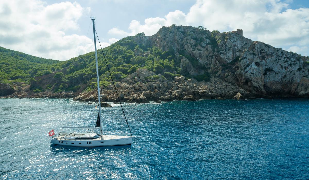 Oyster Yachts Oyster 745 Kalia Sailing Yacht At Anchor