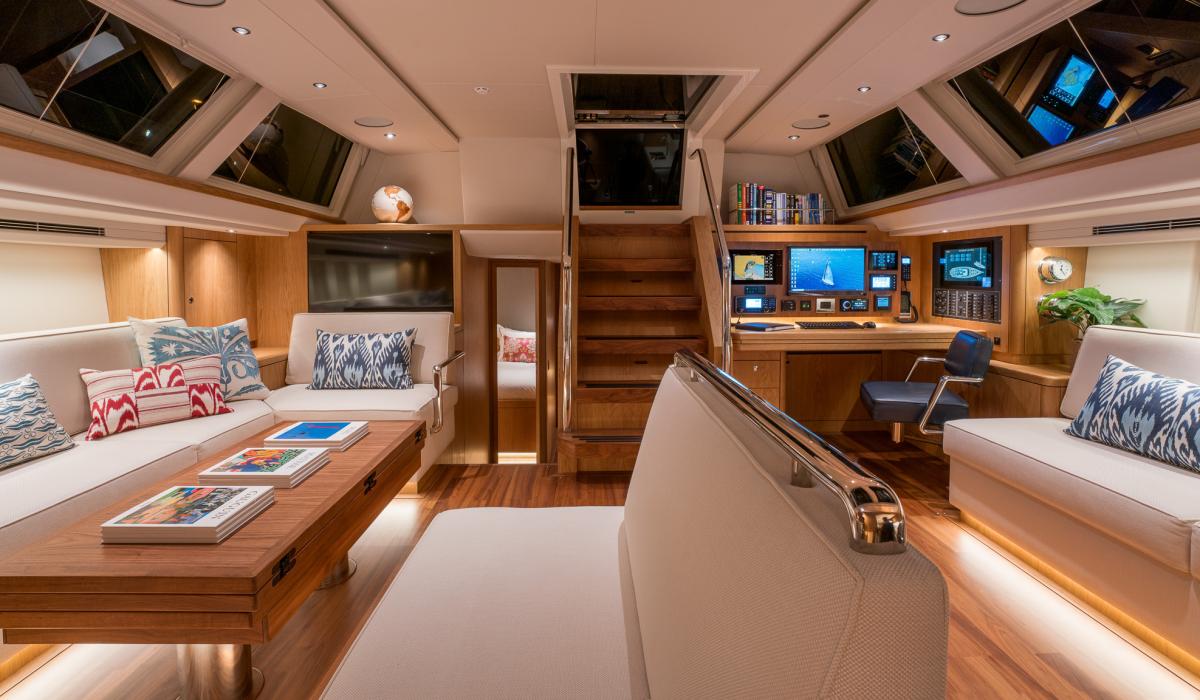 Oyster Yachts Oyster 745 Mexican Wave 75 Foot Sailing Yacht Saloon