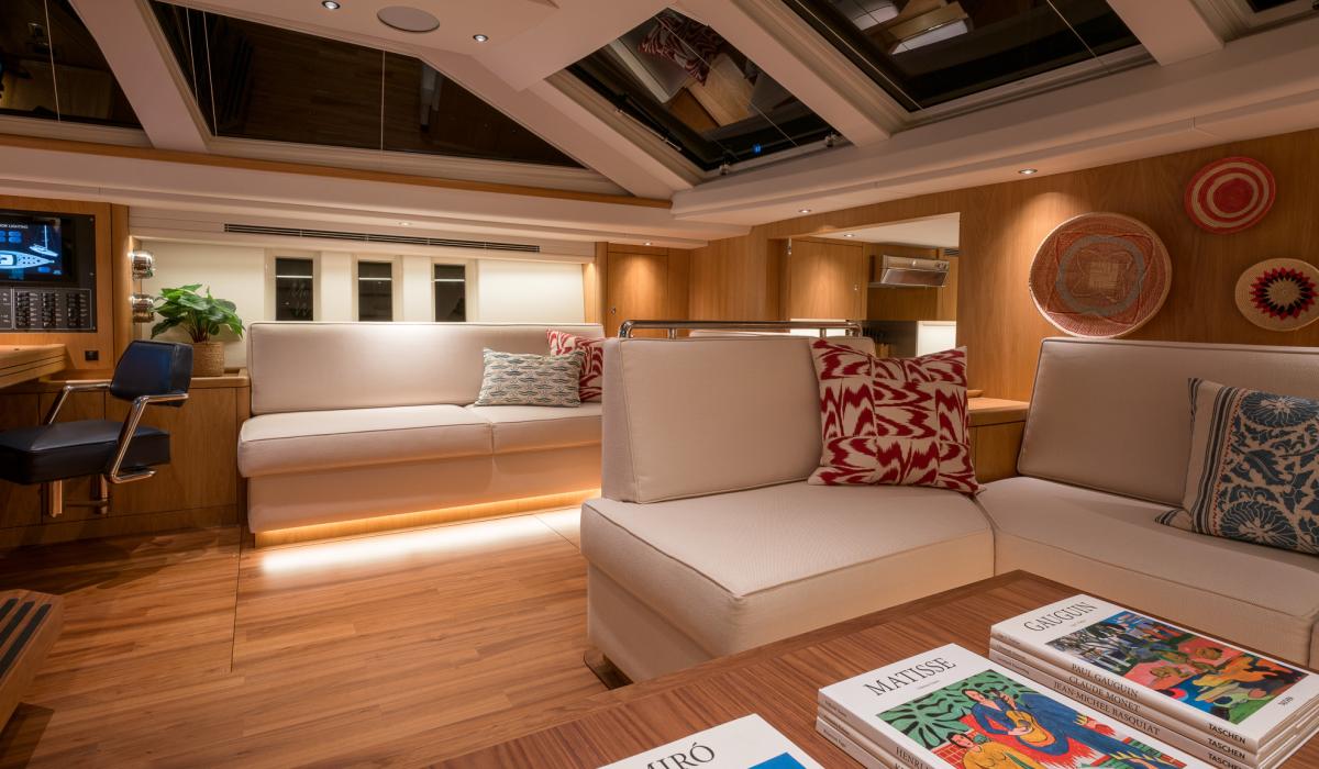 Oyster Yachts Oyster 745 Mexican Wave Luxury Bluewater Yacht Interior Saloon