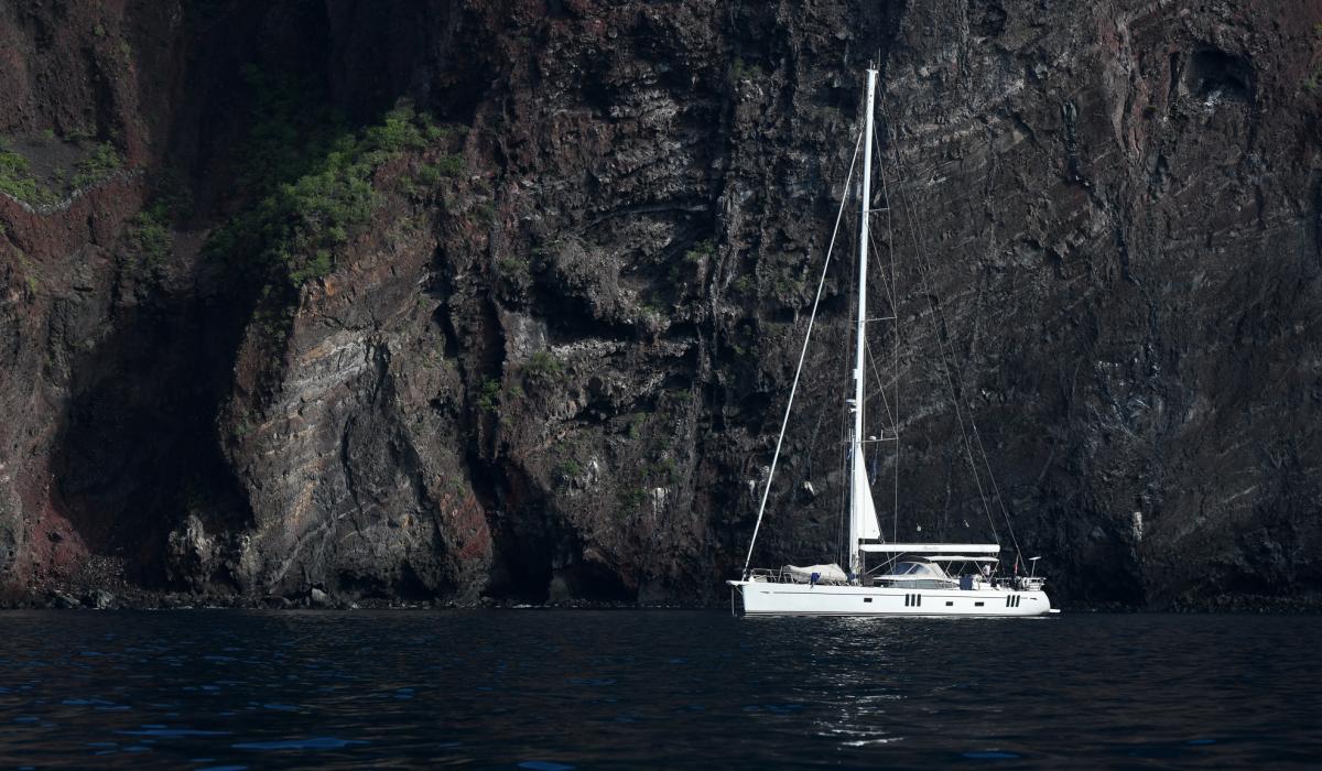 Oyster Yachts Oyster 745 Mexican Wave Luxury Sailing Yacht At Anchor Galapagos