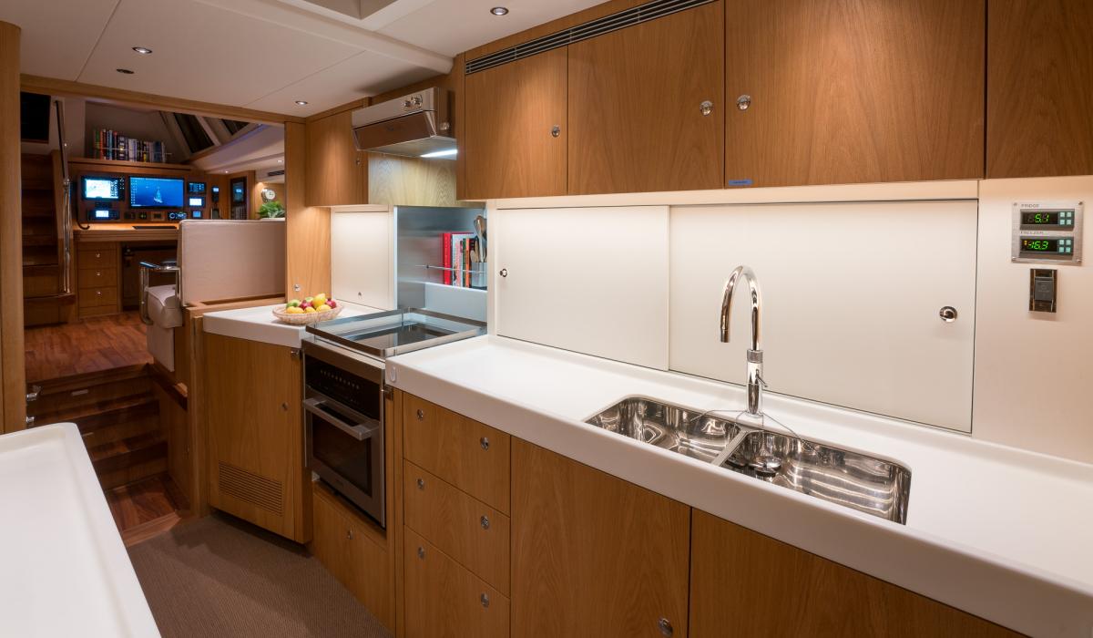 Oyster Yachts Oyster 745 Mexican Wave Luxury Sailing Yacht Galley