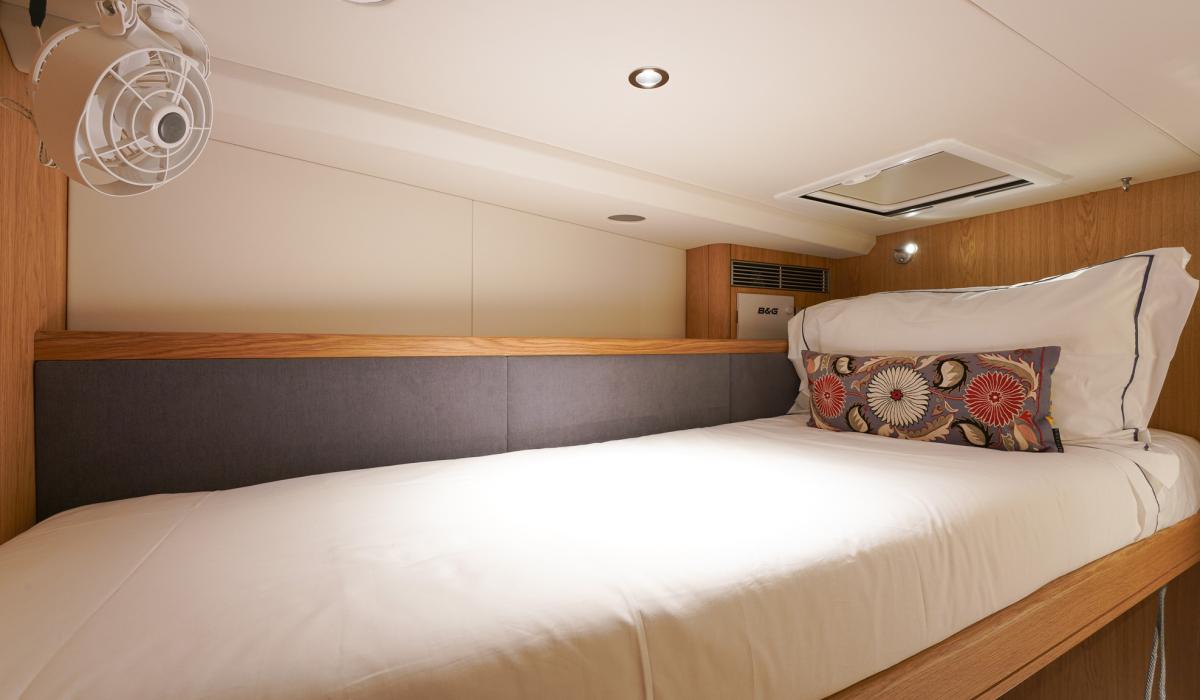 Oyster Yachts Oyster 745 Mexican Wave Luxury Sailing Yacht Interior Crew Cabin Bed