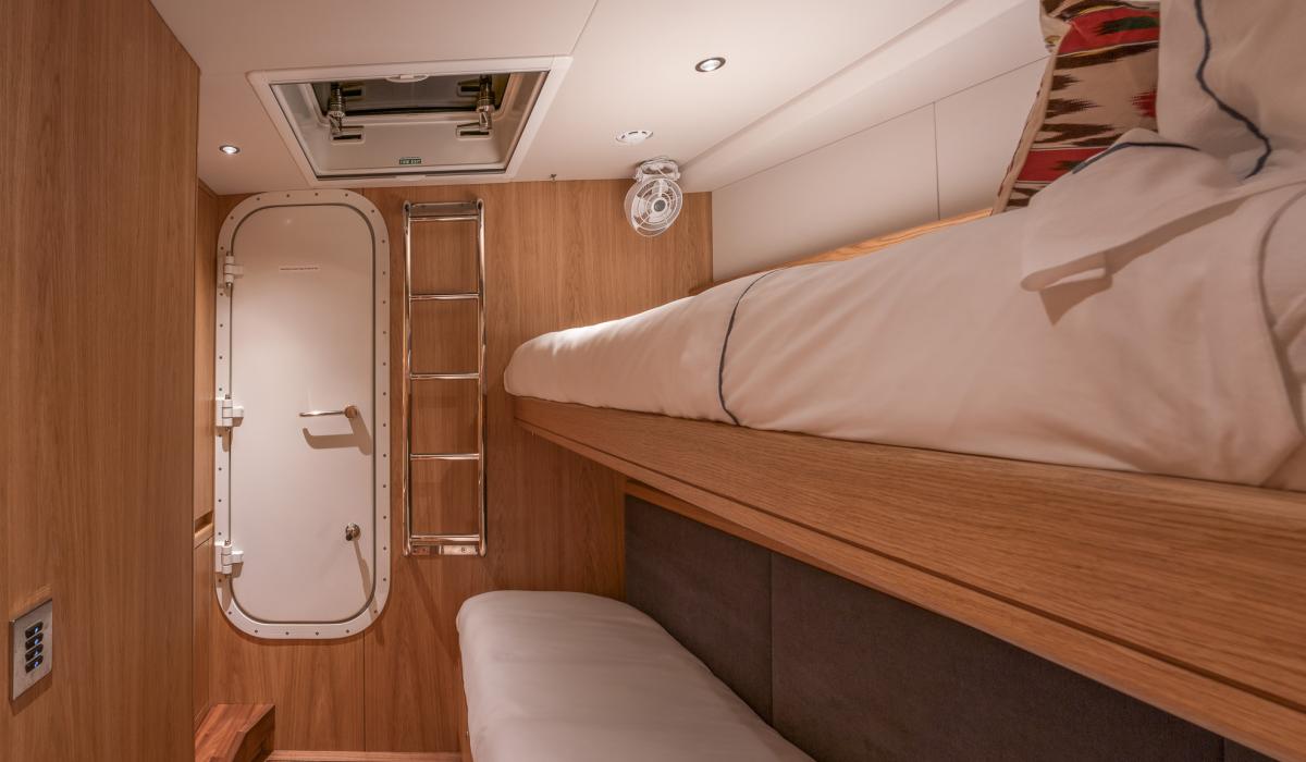 Oyster Yachts Oyster 745 Mexican Wave Luxury Sailing Yacht Interior Crew Cabin