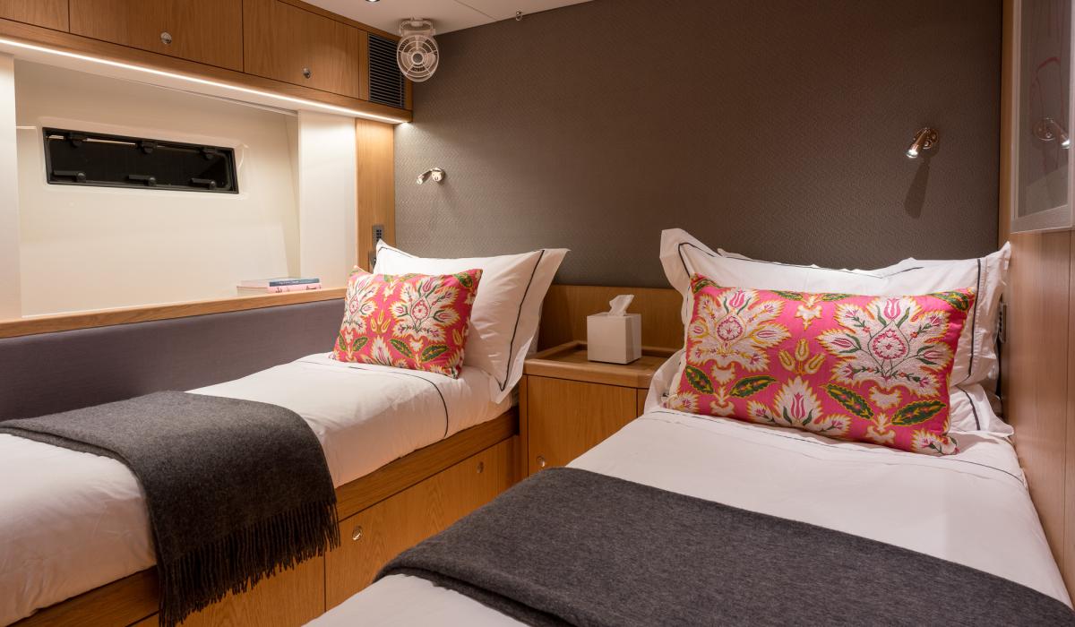 Oyster Yachts Oyster 745 Mexican Wave Luxury Sailing Yacht Interior Guest Accommodation