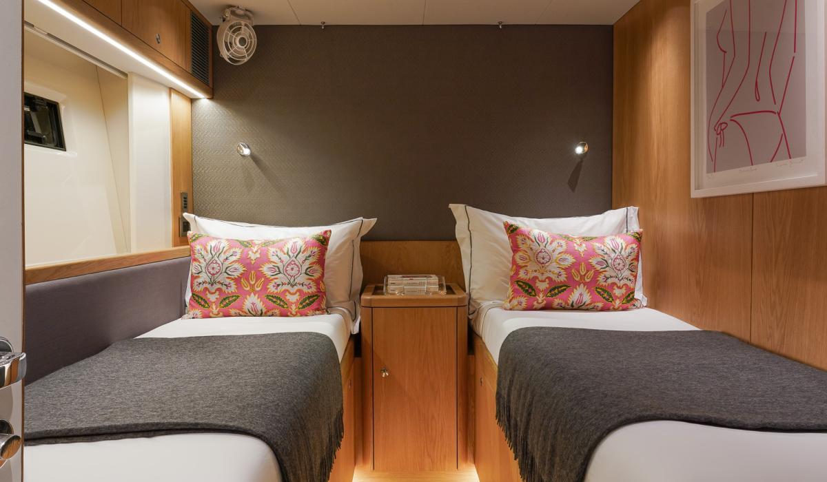 Oyster Yachts Oyster 745 Mexican Wave Luxury Sailing Yacht Interior Guest Cabin