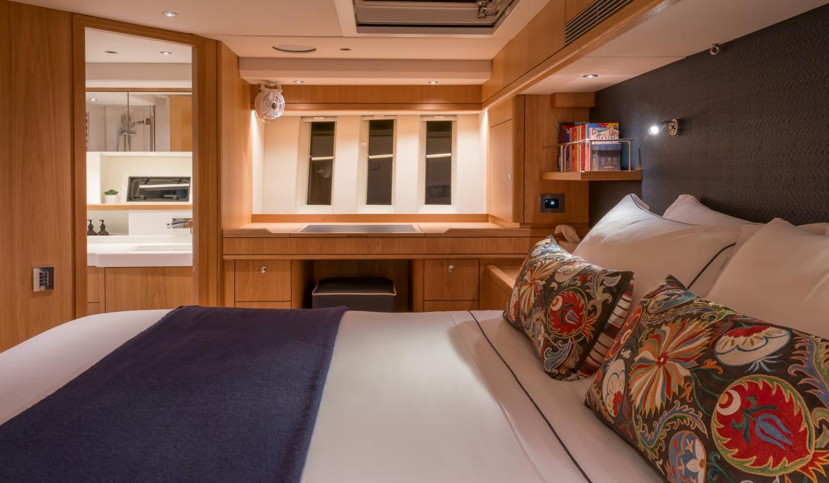 Oyster Yachts Oyster 745 Mexican Wave Luxury Sailing Yacht Interior Master Cabin