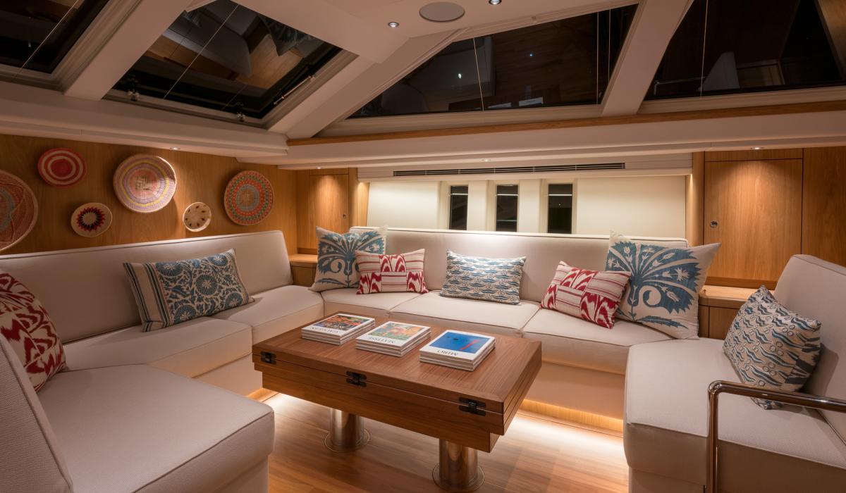 Oyster Yachts Oyster 745 Mexican Wave Luxury Sailing Yacht Saloon