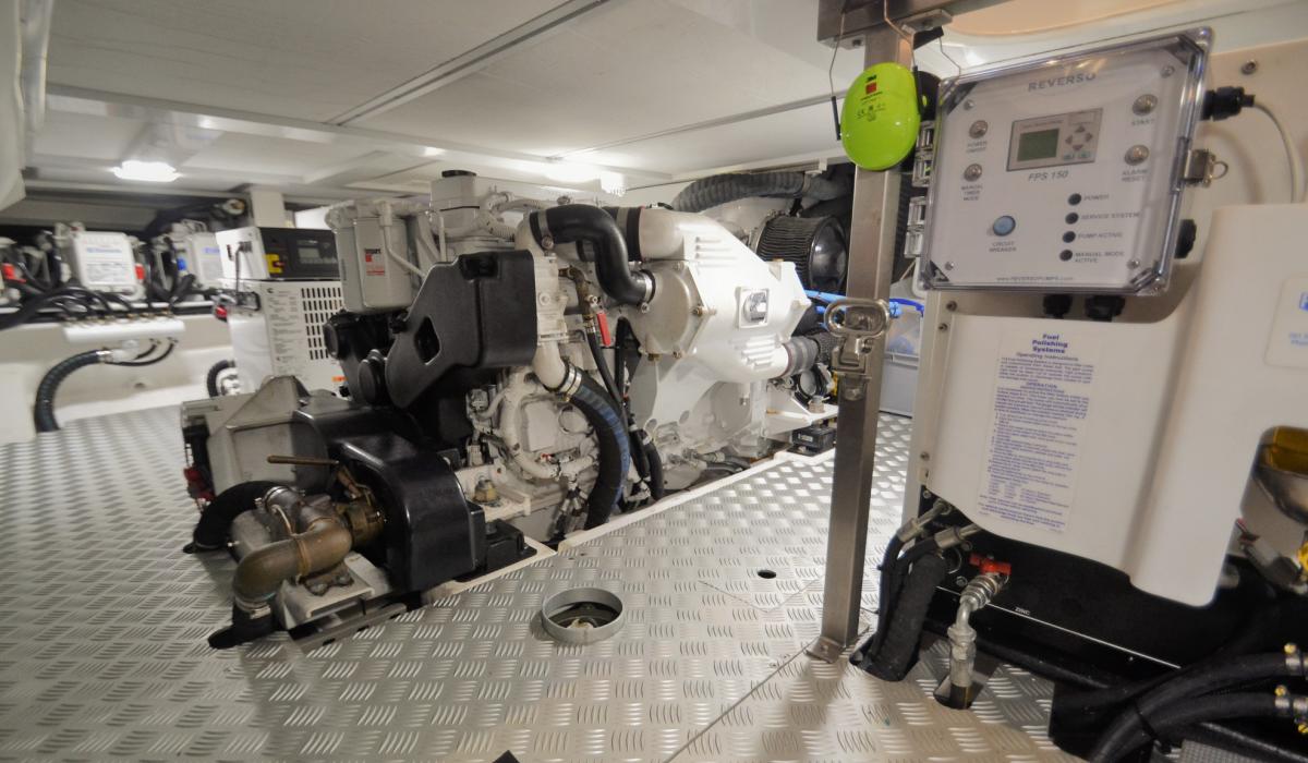 Oyster Yachts Oyster 745 Pitanga 75 Foot Luxury Sailing Yacht Interior Engine Room