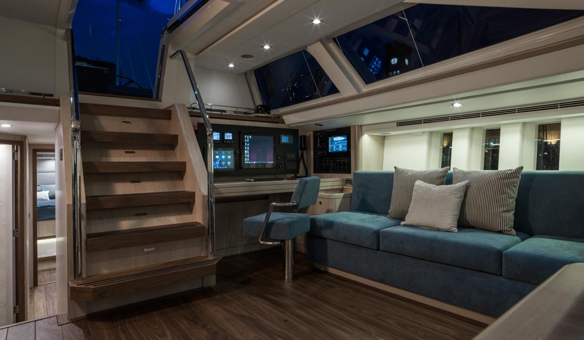 Oyster Yachts Oyster 745 Satori Luxury Sailing Yacht 75 Foot Interior Saloon
