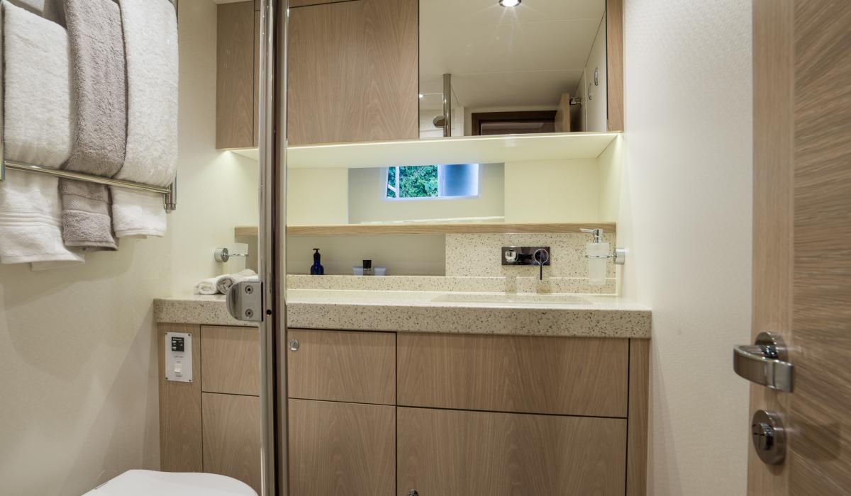 Oyster Yachts Oyster 745 Satori Luxury Sailing Yacht Interior Bathroom