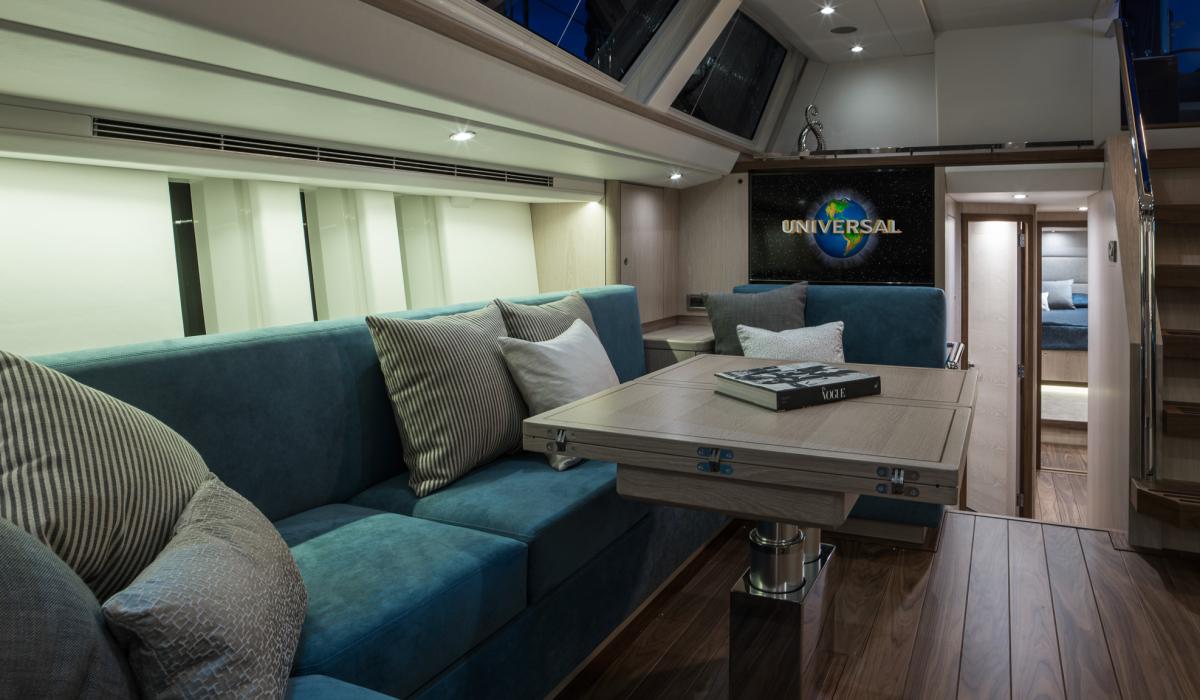 Oyster Yachts Oyster 745 Satori Luxury Sailing Yacht Interior Saloon Table