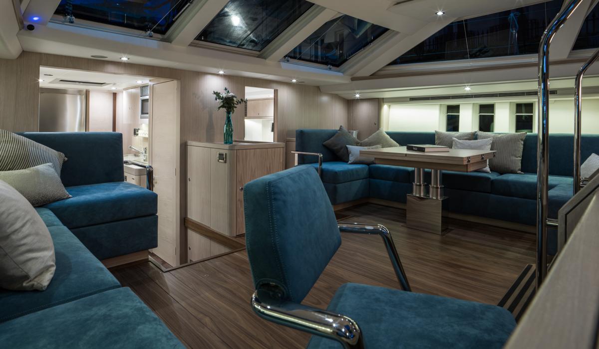 Oyster Yachts Oyster 745 Satori Luxury Sailing Yacht Interior Saloon