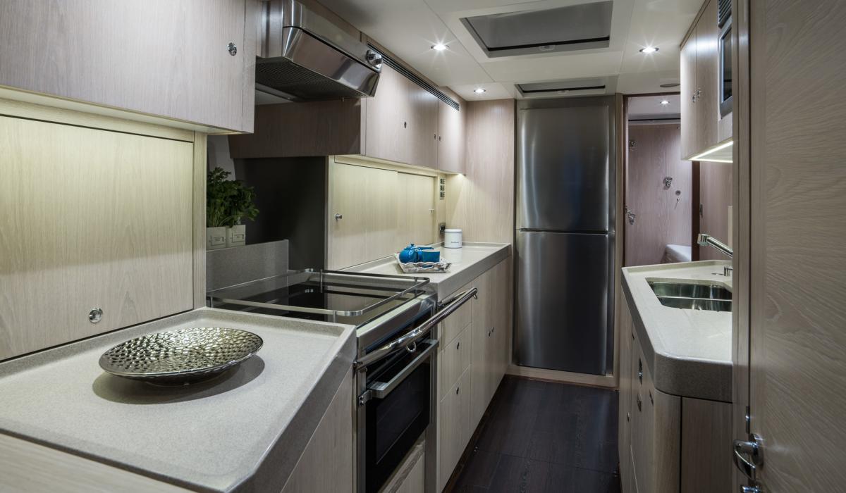 Oyster Yachts Oyster 745 Satori Sailing Yacht Interior Galley