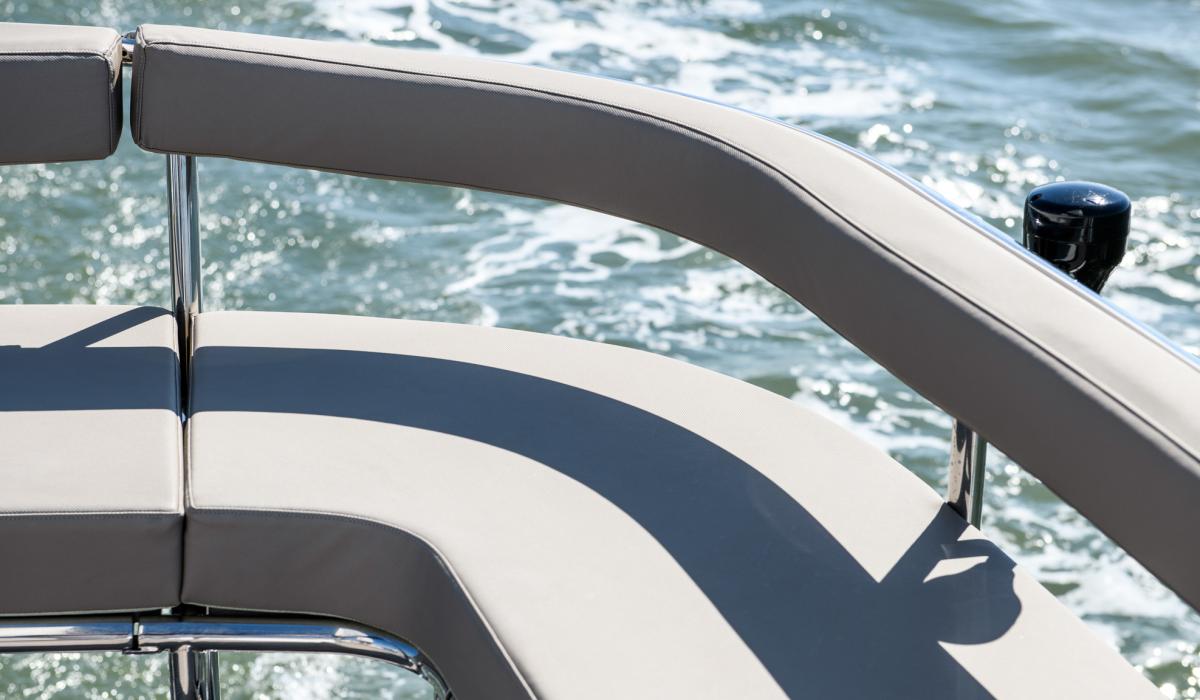 Oyster Yachts Oyster 885 90 foot luxury sailing yacht aft deck pushpit seat