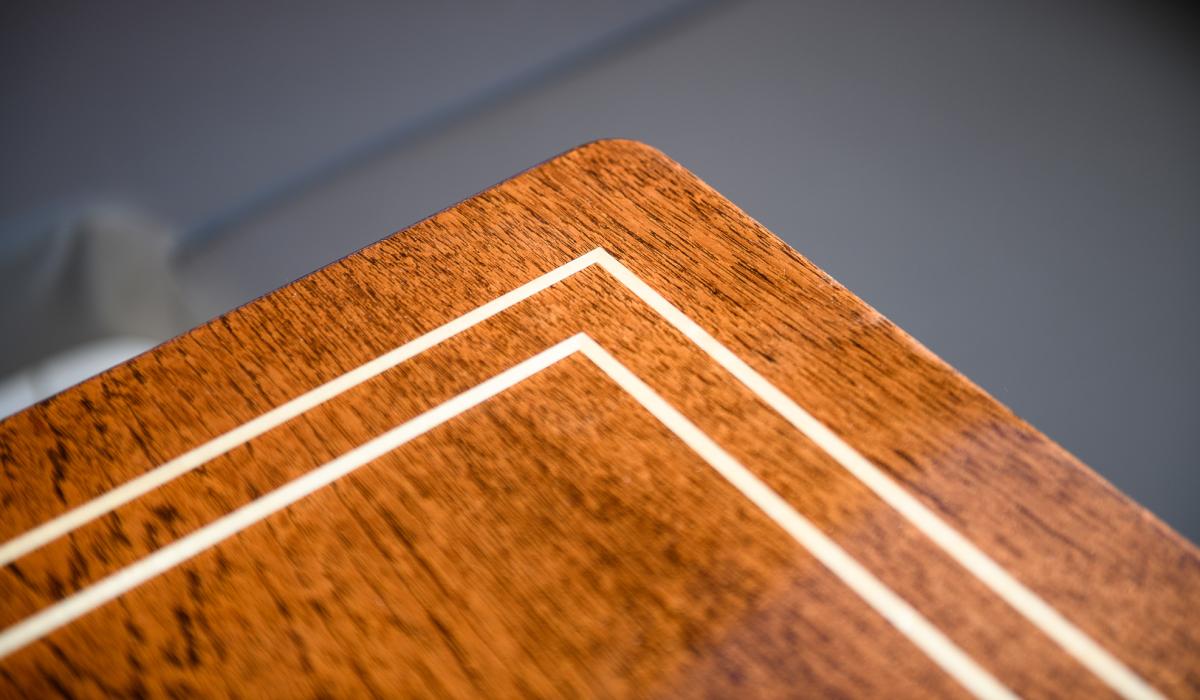 Oyster Yachts Oyster 885 90 foot luxury sailing yacht table on foredeck detail