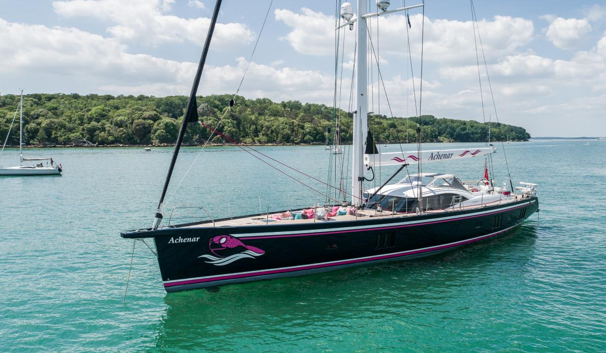 Oyster Yachts Oyster 885 Achenar Luxury Sailing Yacht At Anchor