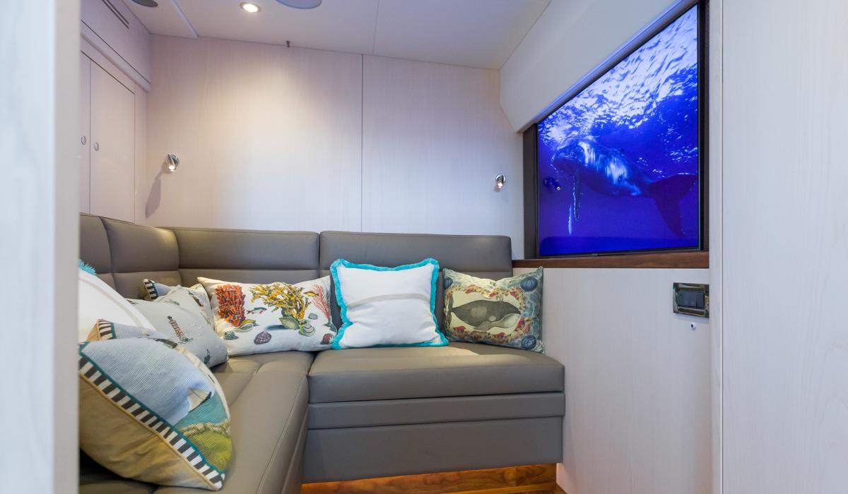 Oyster Yachts Oyster 885 Achenar Luxury Sailing Yacht Entertaining TV