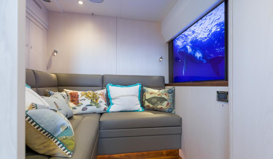 Oyster Yachts Oyster 885 Achenar Luxury Sailing Yacht Entertaining TV