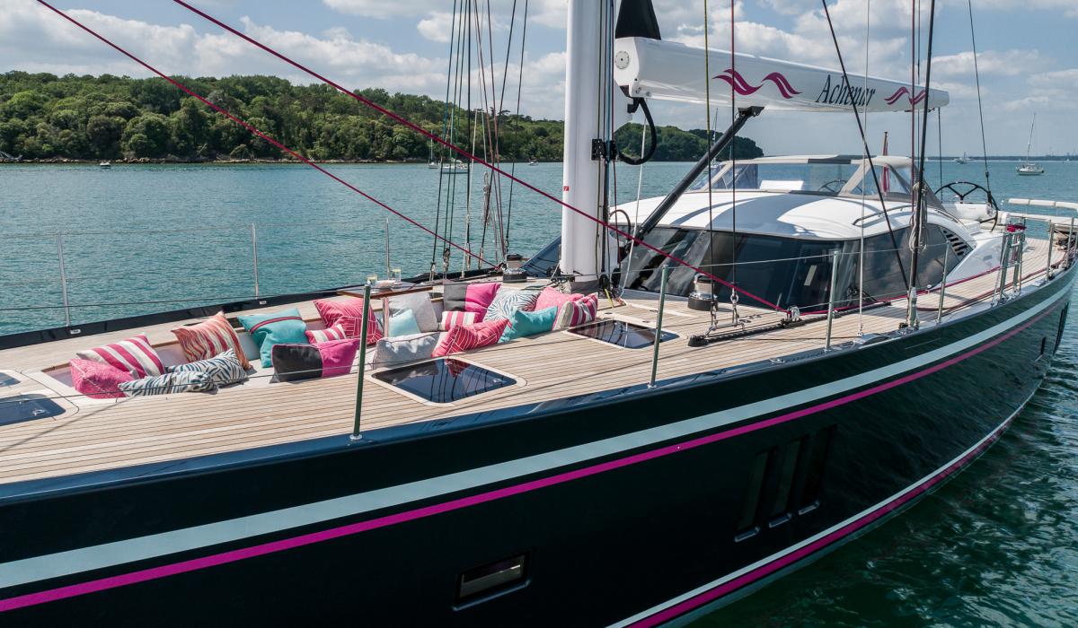 Oyster Yachts Oyster 885 Achenar Luxury Sailing Yacht Foredeck Cushions