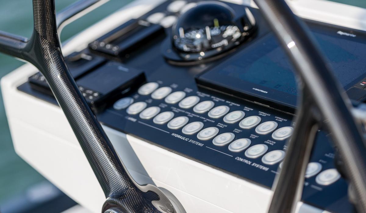 Oyster Yachts Oyster 885 Achenar Luxury Sailing Yacht Helm Station Buttons
