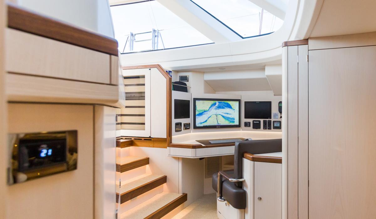 Oyster Yachts Oyster 885 Achenar Luxury Sailing Yacht Navigation Station 2