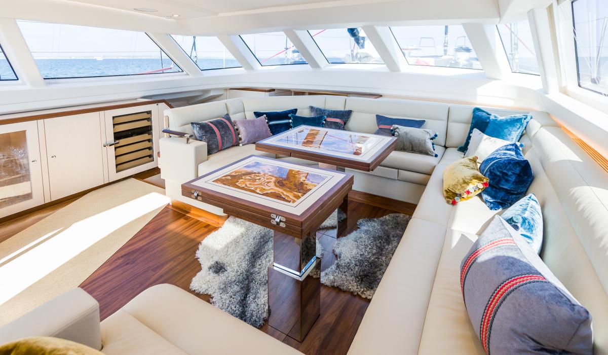 Oyster Yachts Oyster 885 Achenar Luxury Sailing Yacht Saloon