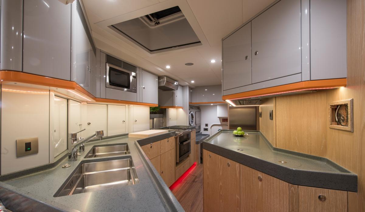 Oyster Yachts Oyster 885 Firebird 90 Foot Sailboat Interior Galley