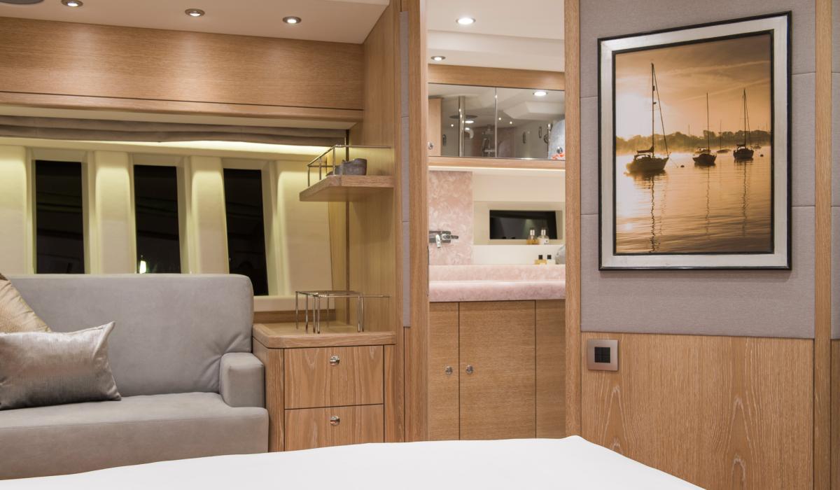 Oyster Yachts Oyster 885 Firebird 90 Foot Sailboat Interior Master Cabin