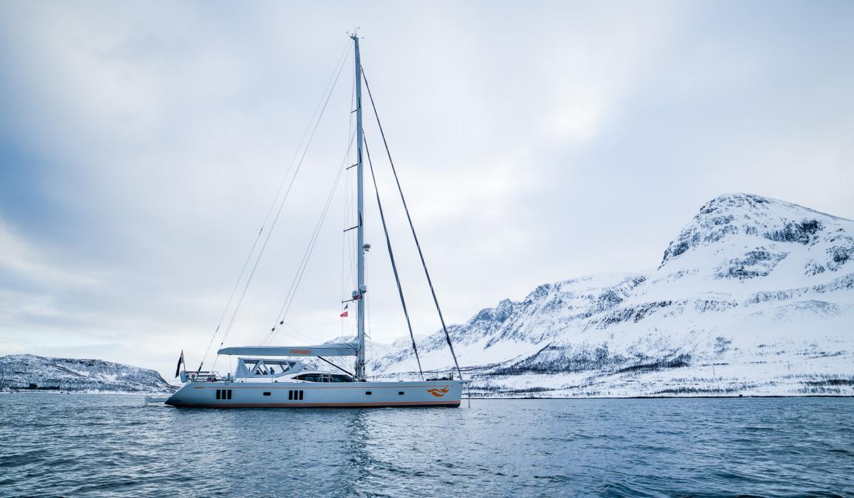Oyster Yachts Oyster 885 Firebird 90 Foot Sailing Yacht At Anchor Nordics