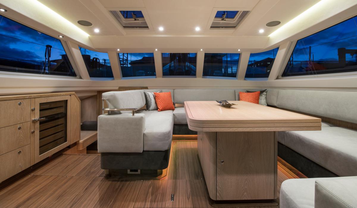 Oyster Yachts Oyster 885 Firebird Luxury Sailing Yacht Saloon