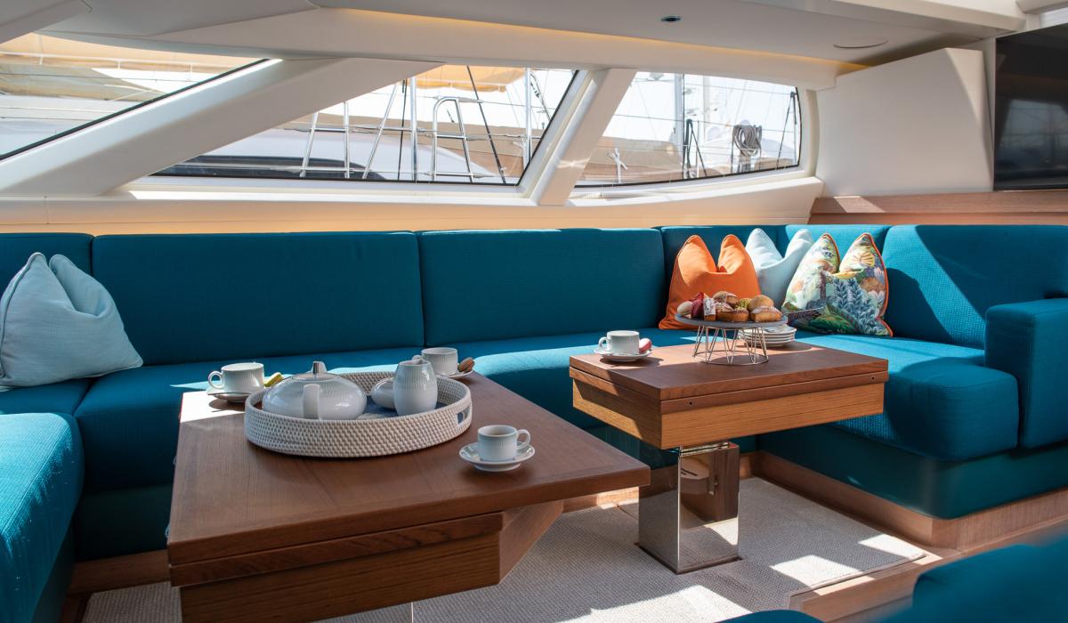 Oyster Yachts Oyster 885 Karibu 90 Foot Sailboat Saloon