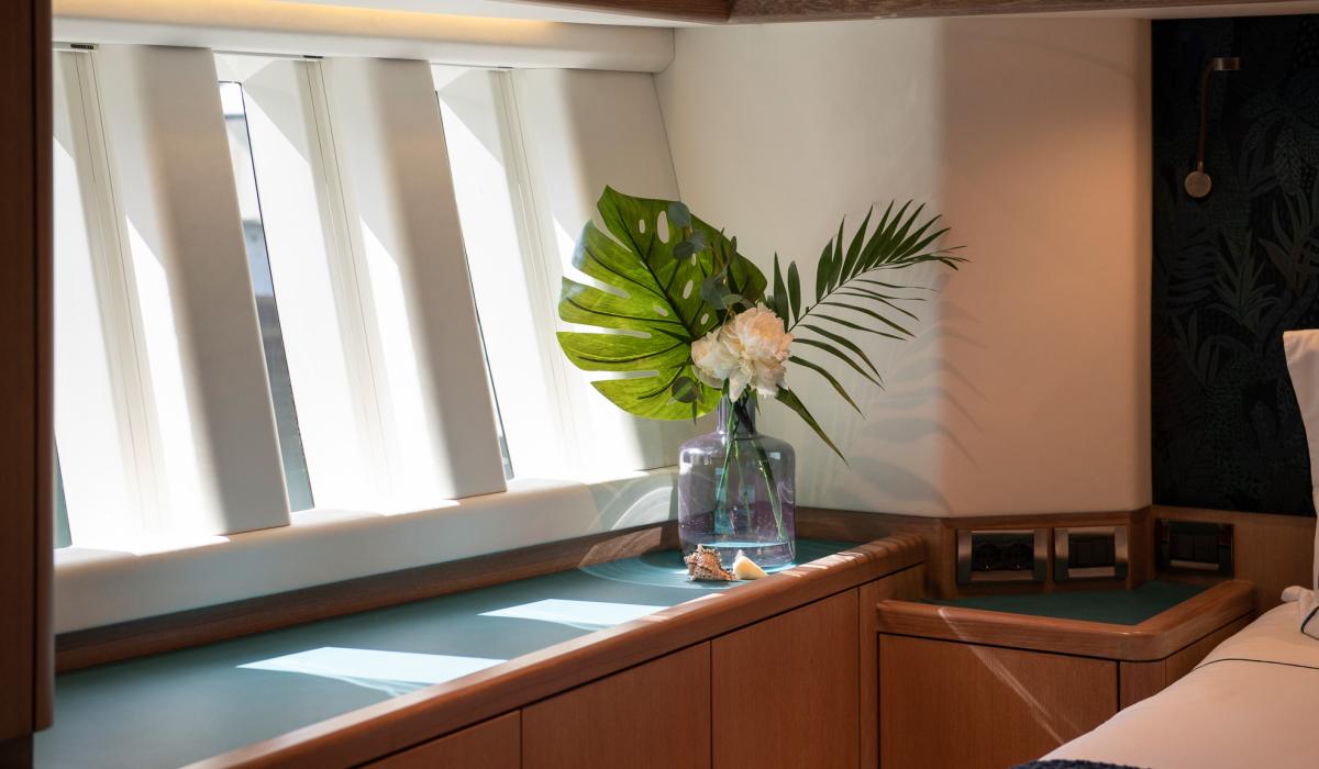 Oyster Yachts Oyster 885 Karibu Luxury Sailboat Master Cabin Seascape Windows