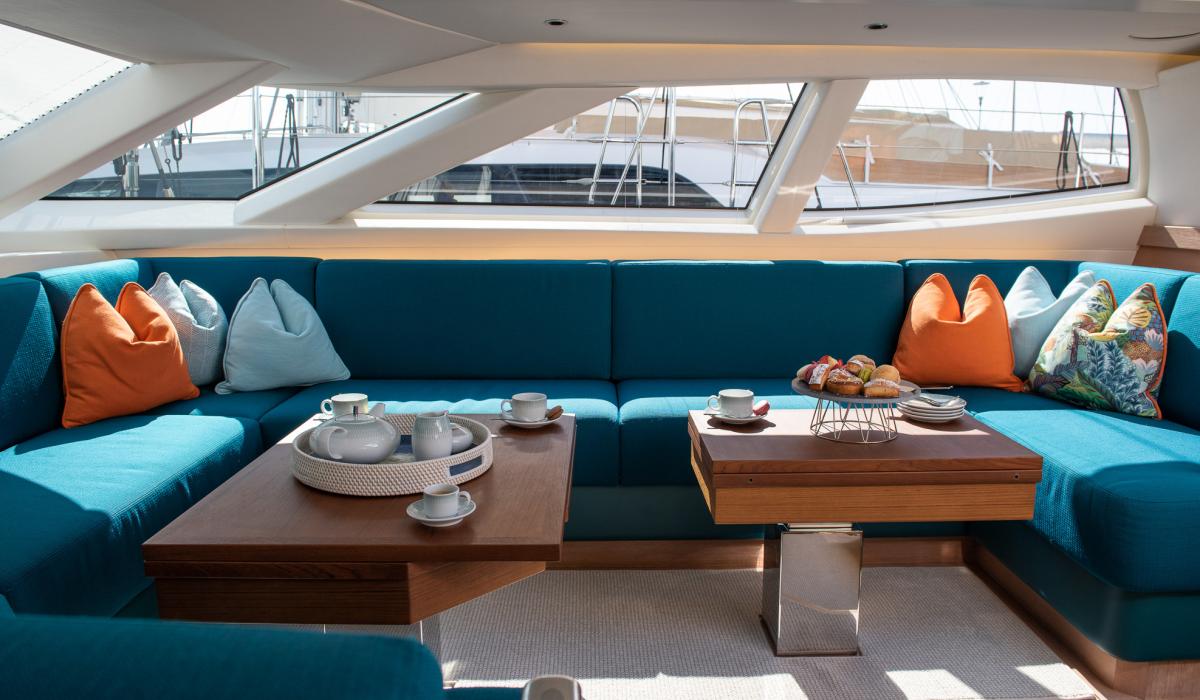 Oyster Yachts Oyster 885 Karibu Luxury Sailboat Saloon