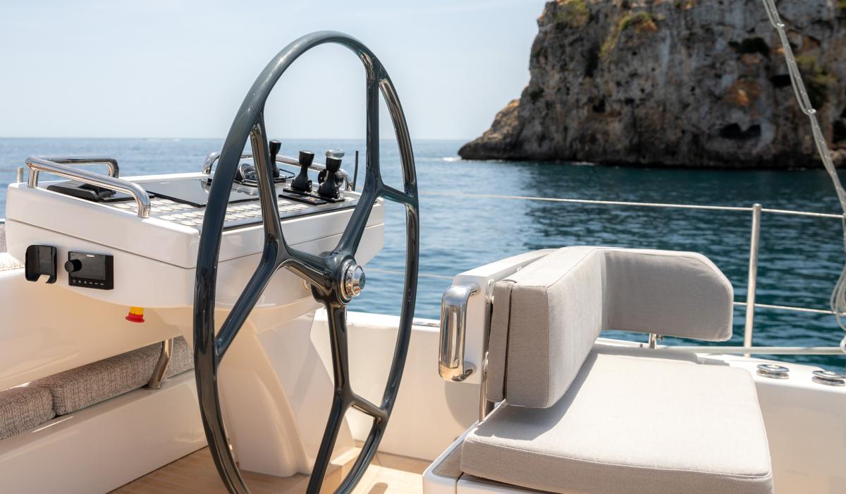 Oyster Yachts Oyster 885 Karibu Luxury Sailing Yacht 90 Foot Helm Station