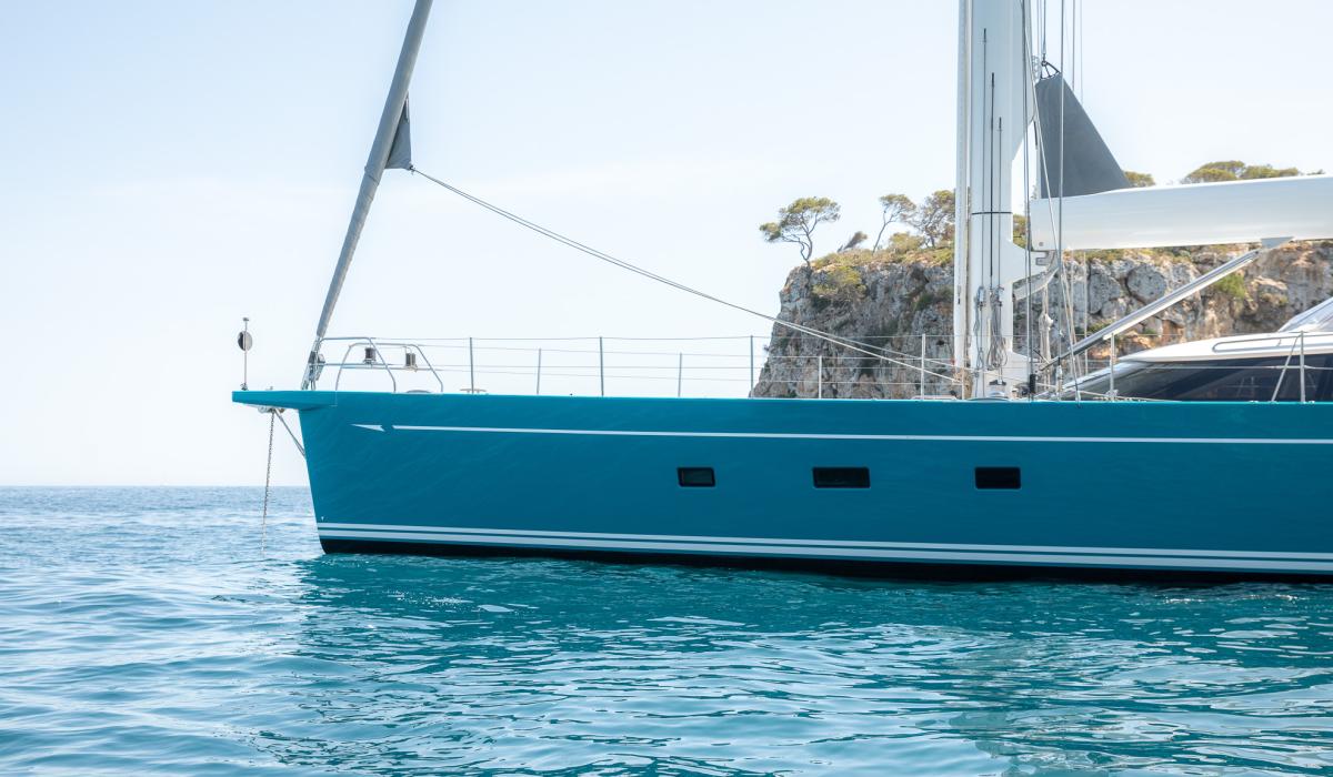Oyster Yachts Oyster 885 Karibu Luxury Sailing Yacht 90 Foot Side View