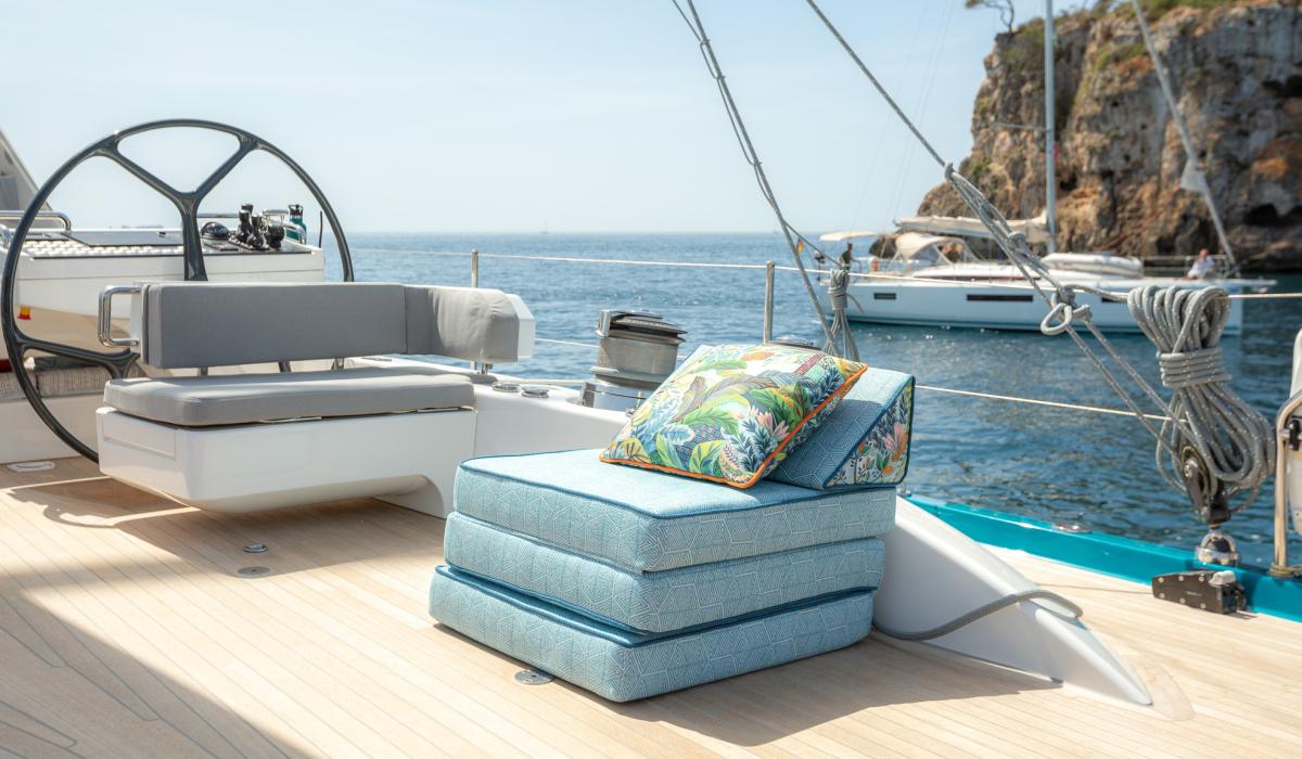 Oyster Yachts Oyster 885 Karibu Luxury Sailing Yacht Aft Deck Cushions