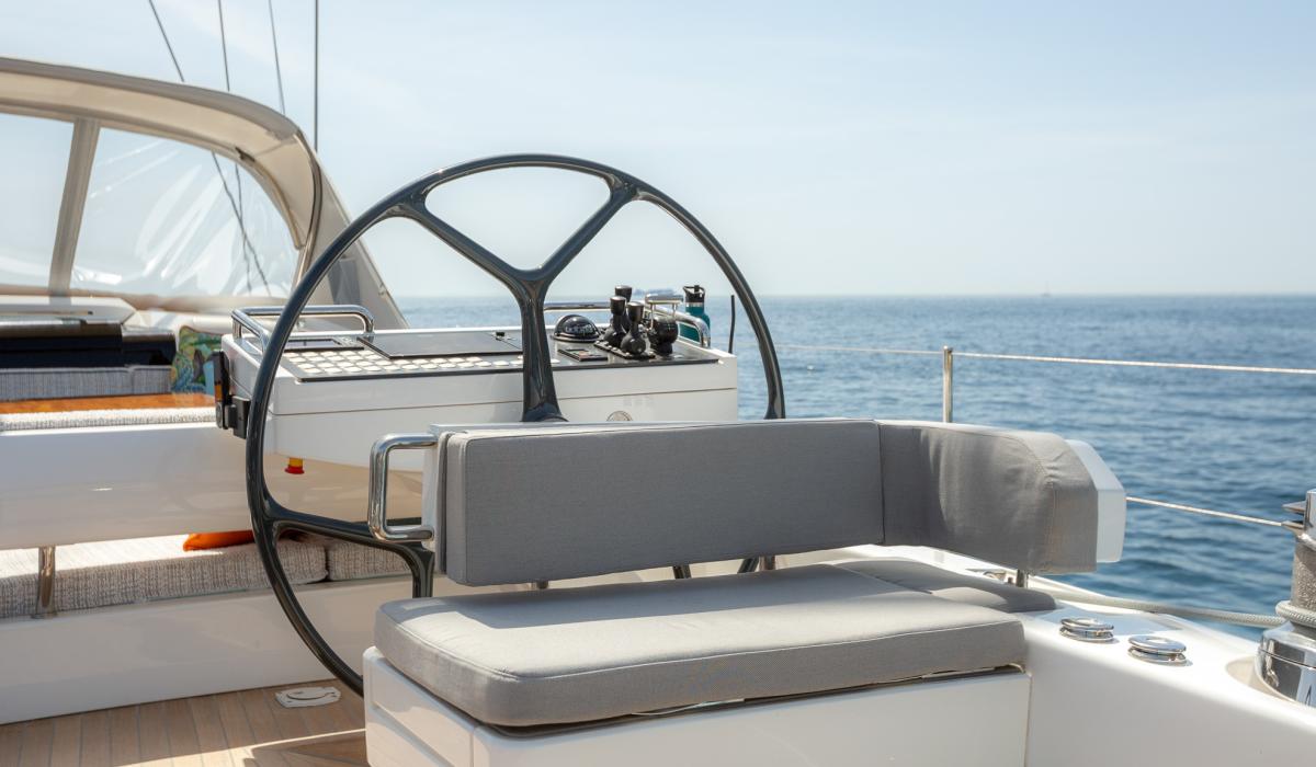 Oyster Yachts Oyster 885 Karibu Luxury Sailing Yacht Helm Stations Seat