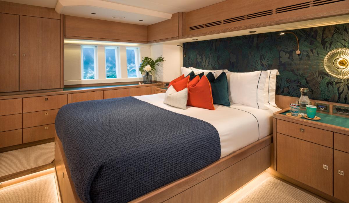 Oyster Yachts Oyster 885 Karibu Luxury Sailing Yacht Master Cabin Seascape Windows