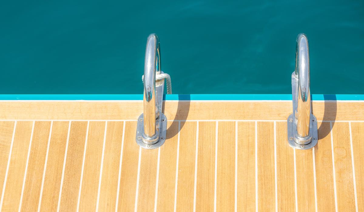 Oyster Yachts Oyster 885 Karibu Luxury Sailing Yacht Swim Platform Ladder